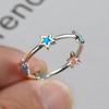 Hot Selling Rose Gold Five Pointed Star Ring for Women Simple and Niche Versatile Ring