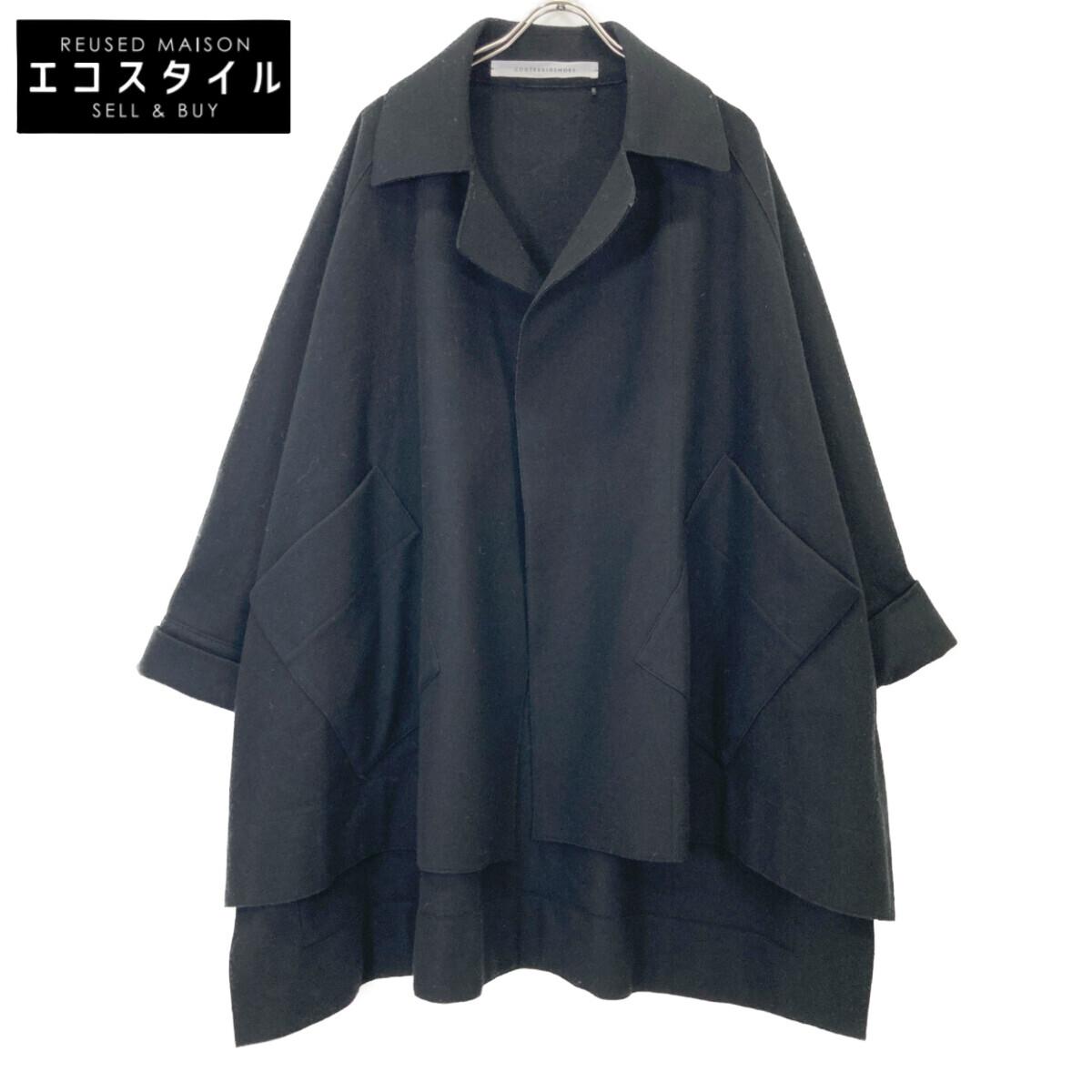 

COGTHEBIGSMOKE Black wool square coat coat No description blackUsed