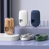 Portable Pill Cutter & Grinder: Compact Medication Box for Splitting, Grinding, and Dispensing Small Pills On-the-Go