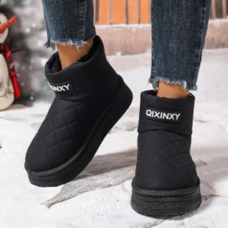 

Женские зимние сапоги, новые зимние бархатные утолщенные короткие сапоги, теплая хлопковая обувь, износостойкая нескользящая женская обувь, обувь на платформе 41 чёрный