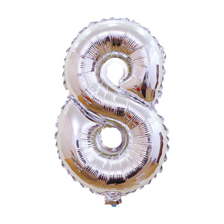 

16-дюймовые золотые алюминиевые шары с цифрами для праздничных торжеств и декора вечеринок