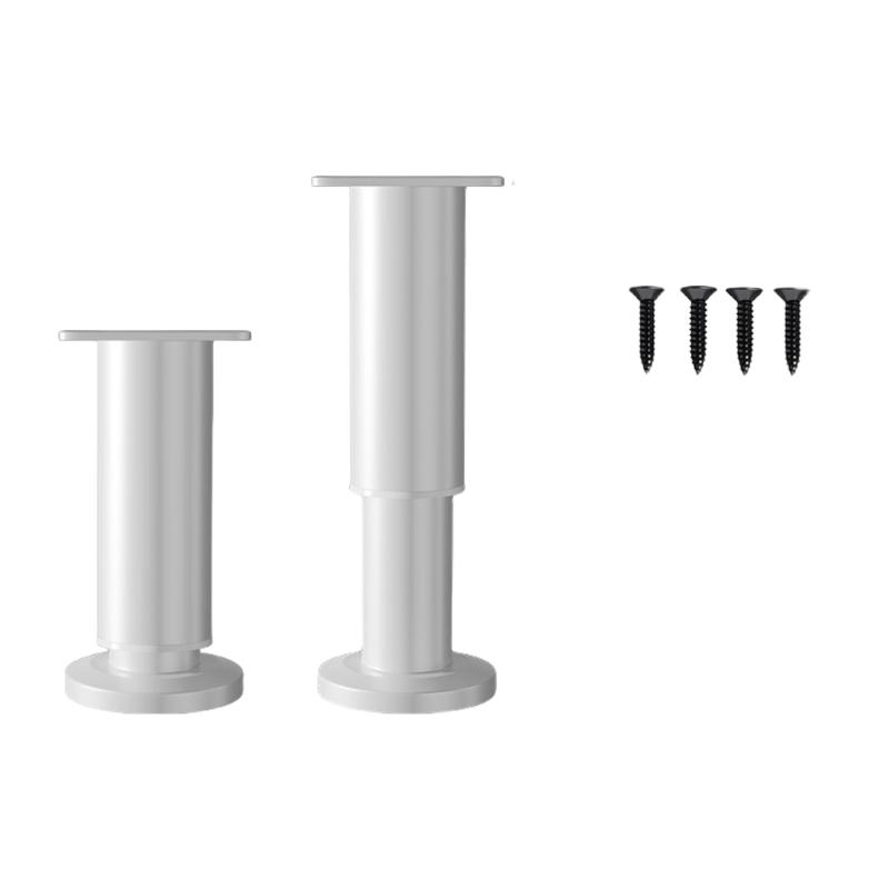 Packung mit 2 verstellbaren Stahlmöbelbeinen Sofabeine Couchbeine Stoßdämpfende Fußpolster für Schreibtische Sofas Regale & Kommoden