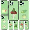 Mint Green The Frog Mushroom Case For Samsung Galaxy S25 Ultra S20 S21 S22 S23 Plus S24 Ultra S9 S10 S25 FE Cover Coque