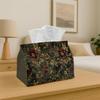 1pc Dark Floral Tapestry Tissue Box| Multi-functional Napkin Dispenser, Suitable for Home, Parties, Decoration Vintage Botanical Textile- Decorative T