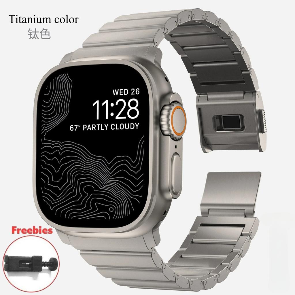 Luxury Metal Bracelet For Apple Watch Series 10 46mm Ultra 2 49mm 45mm 44mm Stainless Steel Magnetic Band For iWatch 9 8 7 6 5 4