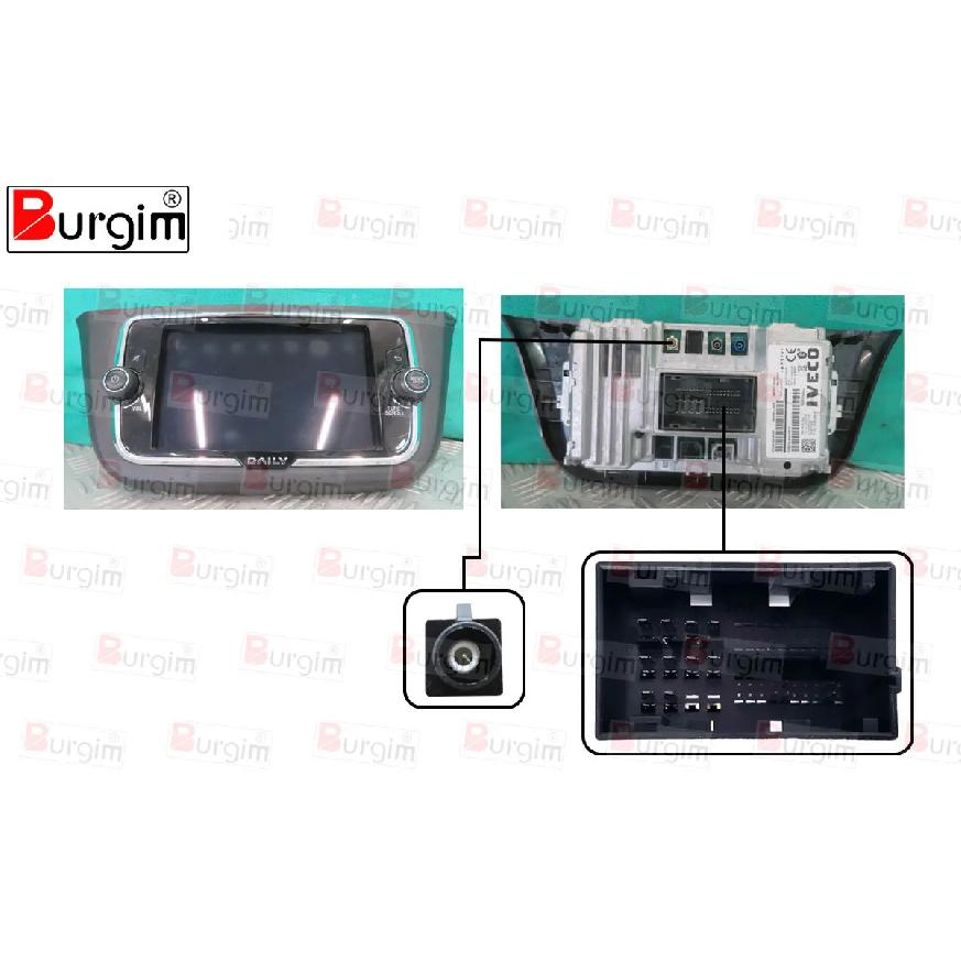 Car Radio Fascias Frame For Iveco Daily 2014-2022 9 inch 2DIN Stereo Panel Wiring Harness Power Cable Adapter Canbus Decoder