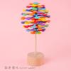 Wooden Spinning Lollipop Fisher Series Creative Ornament Children'S Creative Toys Christmas Spinning Spiral Tree Toy