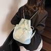 Korean Version of Xiaoxiangfeng Simple Drawstring Small Women's Backpack New Travel Sports Backpack Schoolbag Women