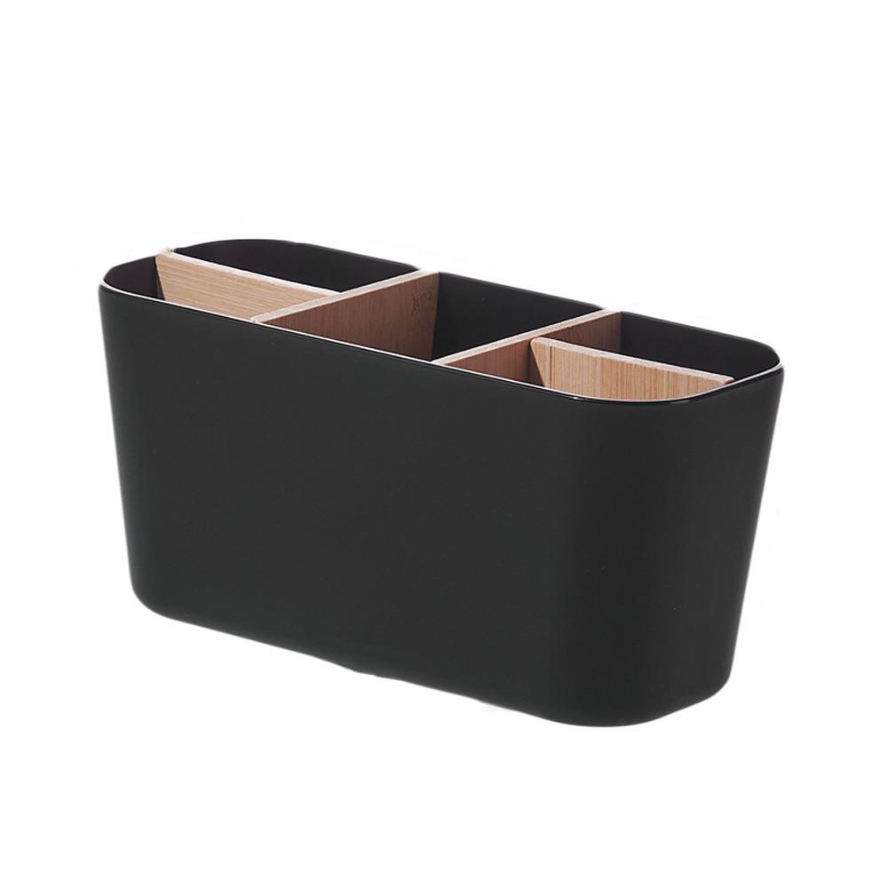 

Detachable Toothbrush Holder 5-Slot Makeup Brush Organizer Countertop Organizer Bedroom чёрный