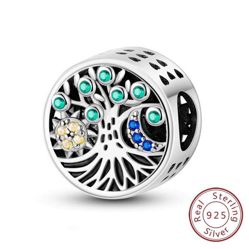 Charm Pendant Copper Tree Of Life Love Happy Family Charm Bead Fit Original Bracelet Necklace Diy Jewelry For Women