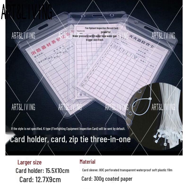 ART&LIVING Fire Safety Inspection Card Set