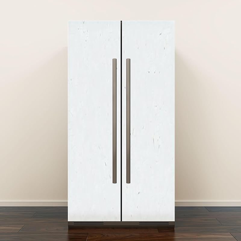 Self Adhesive Vinyl Refrigerator Wrap Set Teal Green Solid Colored Abstract Canvas Texture Vintage Grunge Year Door Mural Removable Fridge Sticker