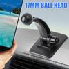 Universal180 Degree Rotation CarPhoneHolder 17mm Ball Head Base Dashboard Mount Bracket for IPhone14 13 Xiaomi Samsung Car Tools