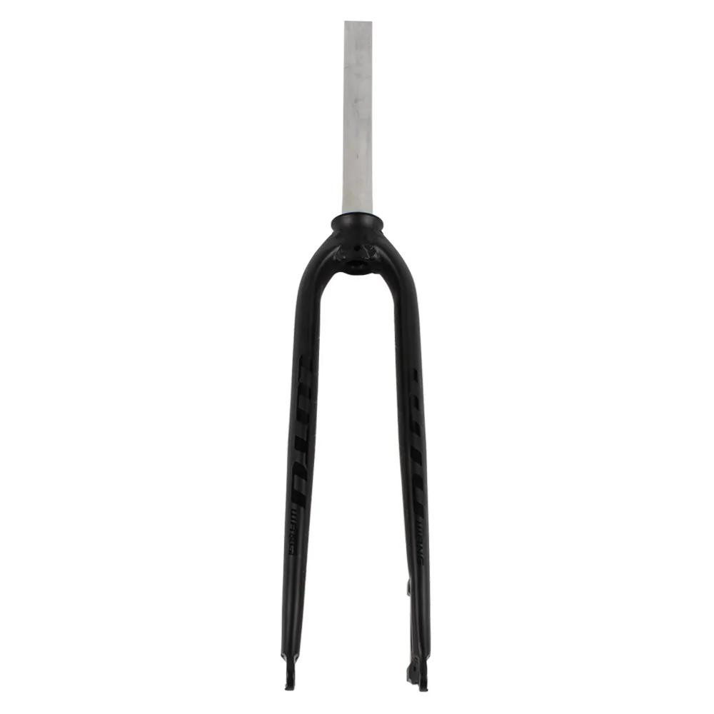 Bicycle hard fork mountain bike hard fork aluminum alloy front 26 inch 27.5 inch 29 inch hard fork A black black label