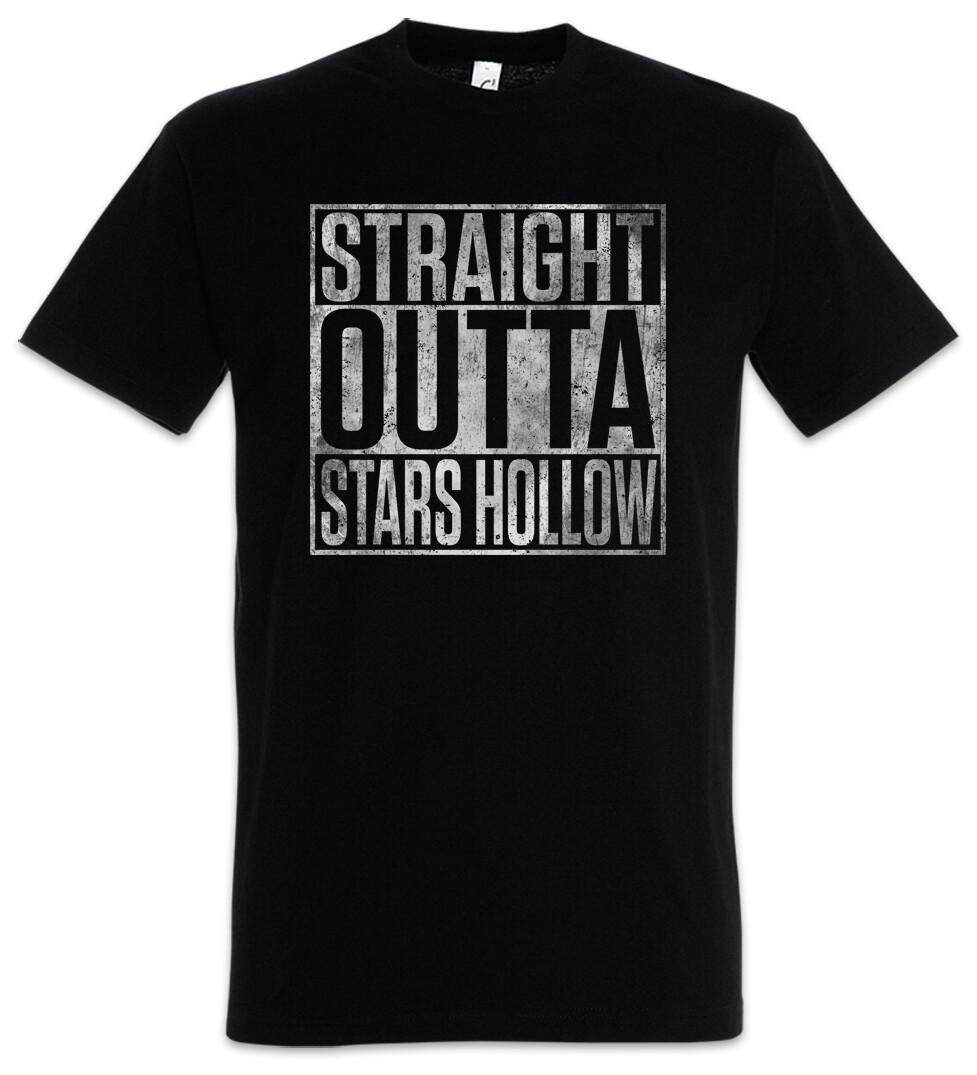 Straight Outta Stars Hollow Men s T-Shirt Mens Womens Tees Top Lorelai Gilmore Rory Sign Symbol Logo S