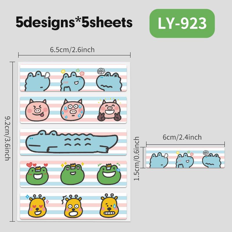 

Мультяшные наклейки с животными для детей - Милые, водонепроницаемые, наклейки для поощрения и украшения