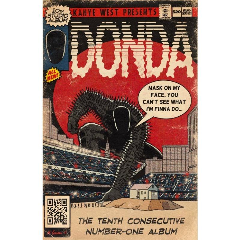 

Рэп-певец Винтажный комикс-постер Канье Мак Миллер Weeknd Комикс-принты на холсте Декор для стен Поклонники рэп-поп-музыки Художественный декор для дома 21cm×30cm NoFrame