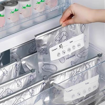 10 Stück Aluminiumfolie Frischhaltebeutel Selbstversiegelnd Wiederverwendbare Verpackungsbeutel Lichtundurchlässig Verdickt Lebensmittelaufbewahrungsbeutel Obstaufbewahrungsbeutel