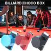 Pool Chalk Holder Billiard Chalk Case Small Aluminum Alloys Portable Magnetic Billiard Cue Chalk Case Snooker Tool Part