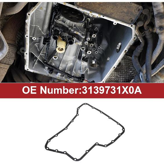 ACROPIX Car Oil Pan Gasket Car Transmission Oil Pan Gasket Engine Oil Pan Gasket Seal No.3139731X0A for Nissan Versa 2007-2012