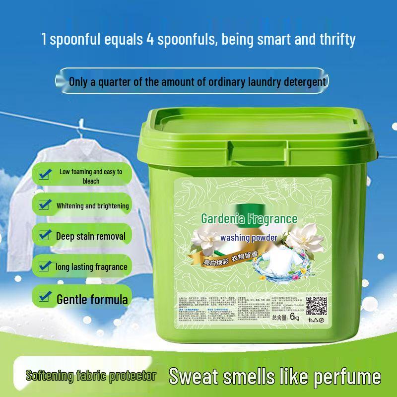 10 kg Gardenia Waschpulver - Langanhaltender Duft & Leistungsstarke Fleckenentfernung, 20 kg Karton