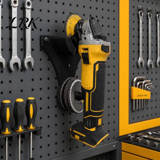 Angle Grinder Accessory Rack Organizer, Wall Mount with Disc Storage Bracket, Heavy Garage Tool Duty Cutting Machines Holder, for Workshop DIY Bracket
