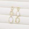 Women's Vintage Square Bold Chic Earrings