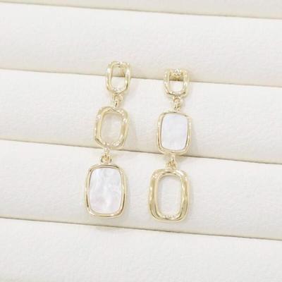 Women's Vintage Square Bold Chic Earrings