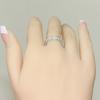 Wedding Ring Full Band Rhinestone Finger Inlaid Exquisite Women Accessory Jewelry