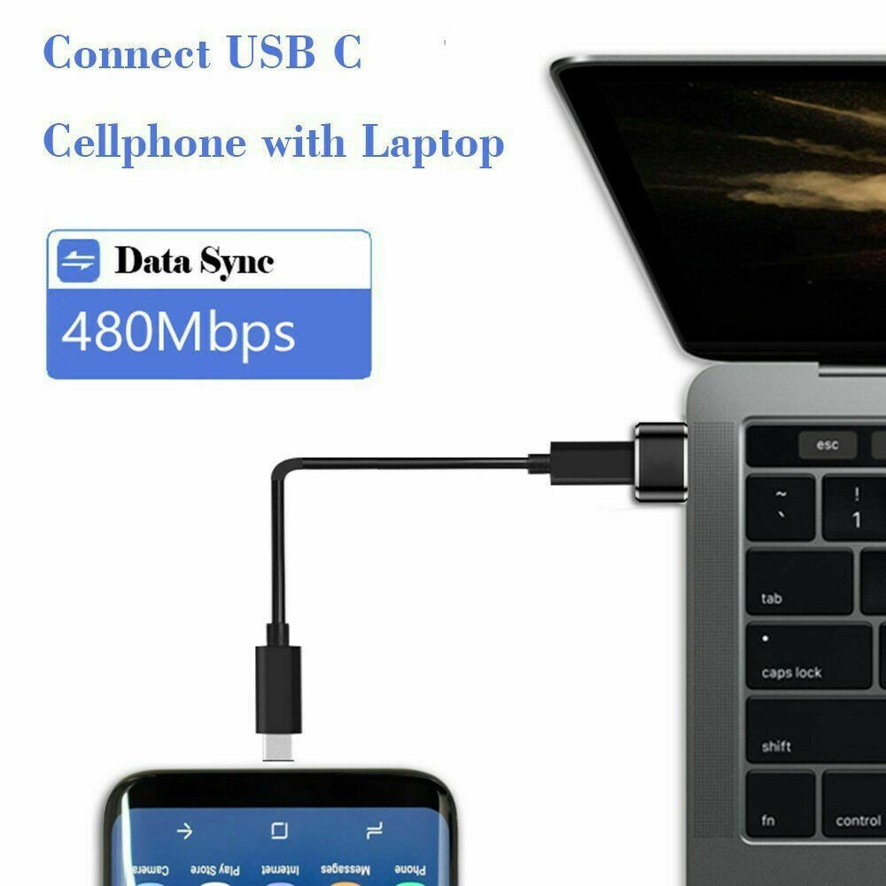 Plug Cable Data Charger OTG USB Male To Type C Female Adapter Converter