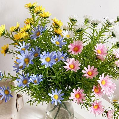 1 Bouquet Realistic Artificial Flower 15 Forks Fade-resistant No Watering Lifelike Artificial Plant Home Decoration