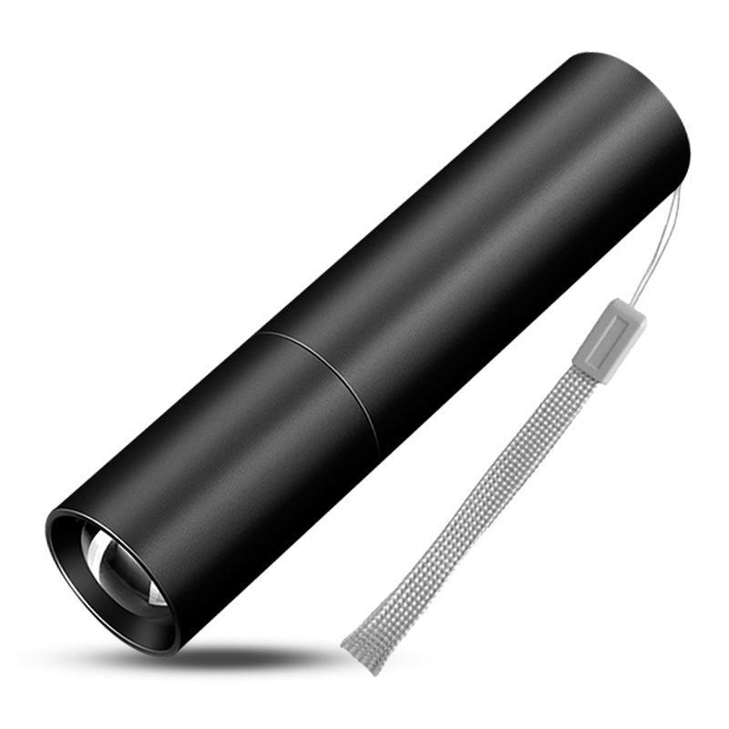 Rechargeable Mini LED Flashlight IPX5 Waterproof Telescopic Zoomable Powerful Torch for Camping Cycling Night Use