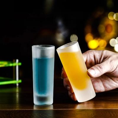 4pcs Sets 60ml Creative Vodka Glass Shot Glass Thick Bottom Baijiu Cup Transparent Whiskey Glass Party High End Small Wine Glass
