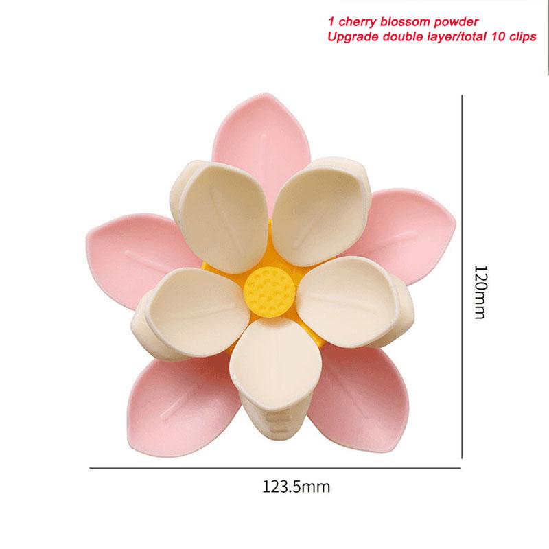 Sakura Magnetclip Kreative Küchenhelfer Multifunktionaler Snackversiegler Lebensmittelaufbewahrung Einzigartiger Blütenblattclip Niedlich für Zuhause Kühlschrank