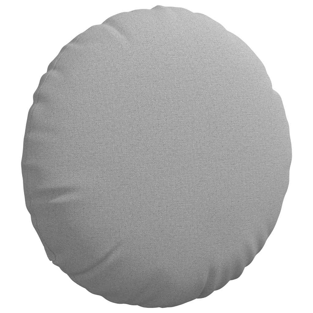 Seat Cushion 2 Pcs Cloud Grey Ø40 X 13 Cm Fabric