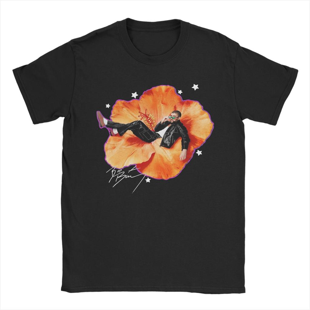 Vintage Bad Bunny T Shirts Unisexs  Pure Cotton Fun TShirt Crewneck  Tees Short Sleeve Clothing Classic