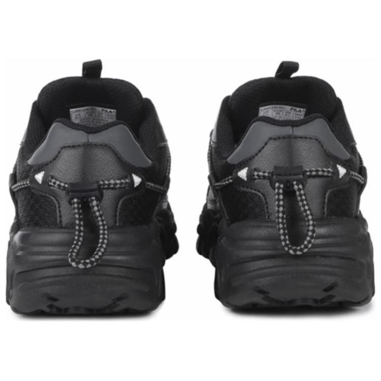 New FILA Abrasion Resistant Low Top Casual Shoes Unisex Black 1JM02570F_001
