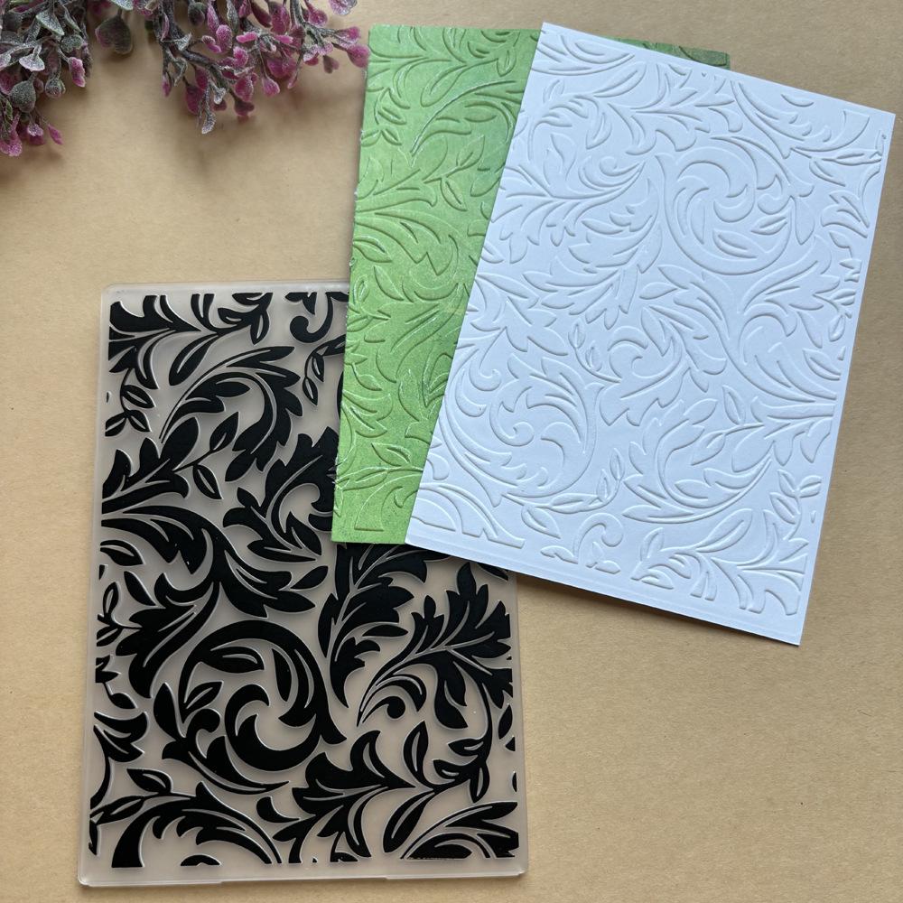 Birdcage Flowers Embossed Texture Mold for DIY Journals