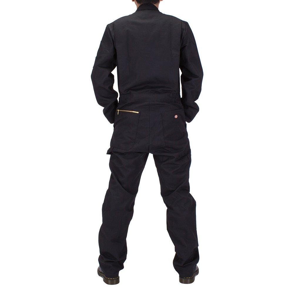 Dickies Deluxe Blended Coverall 48799, Men's Long Sleeve Workwear, Black (BK), Parallel Import