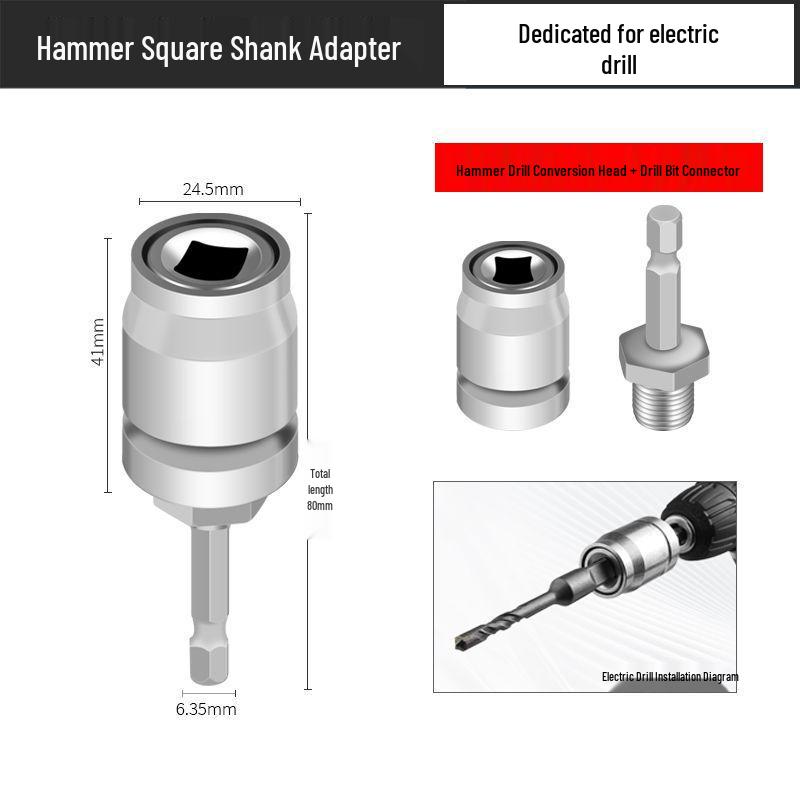 Multifunctional Electric Wrench to Hammer Drill Bit Adapter