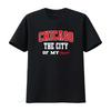 Chicago City of My Heart Men Women Outfit T Shirt Vintage Washed Homme Slightly Casual Streetwear Comfortable Stylish Fashion