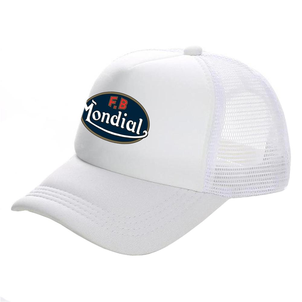 FB Mondial Trucker Caps Unisex Cool FB Mondial Biker Various Baseball Caps Summer Mesh Net Snapback Hats
