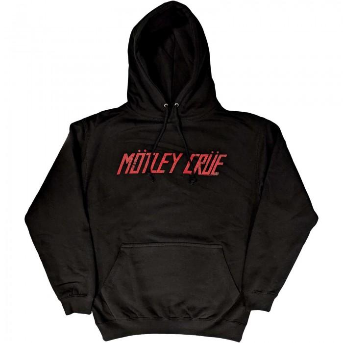 Motley Crue Unisex Adult Distressed Logo Pullover Hoodie