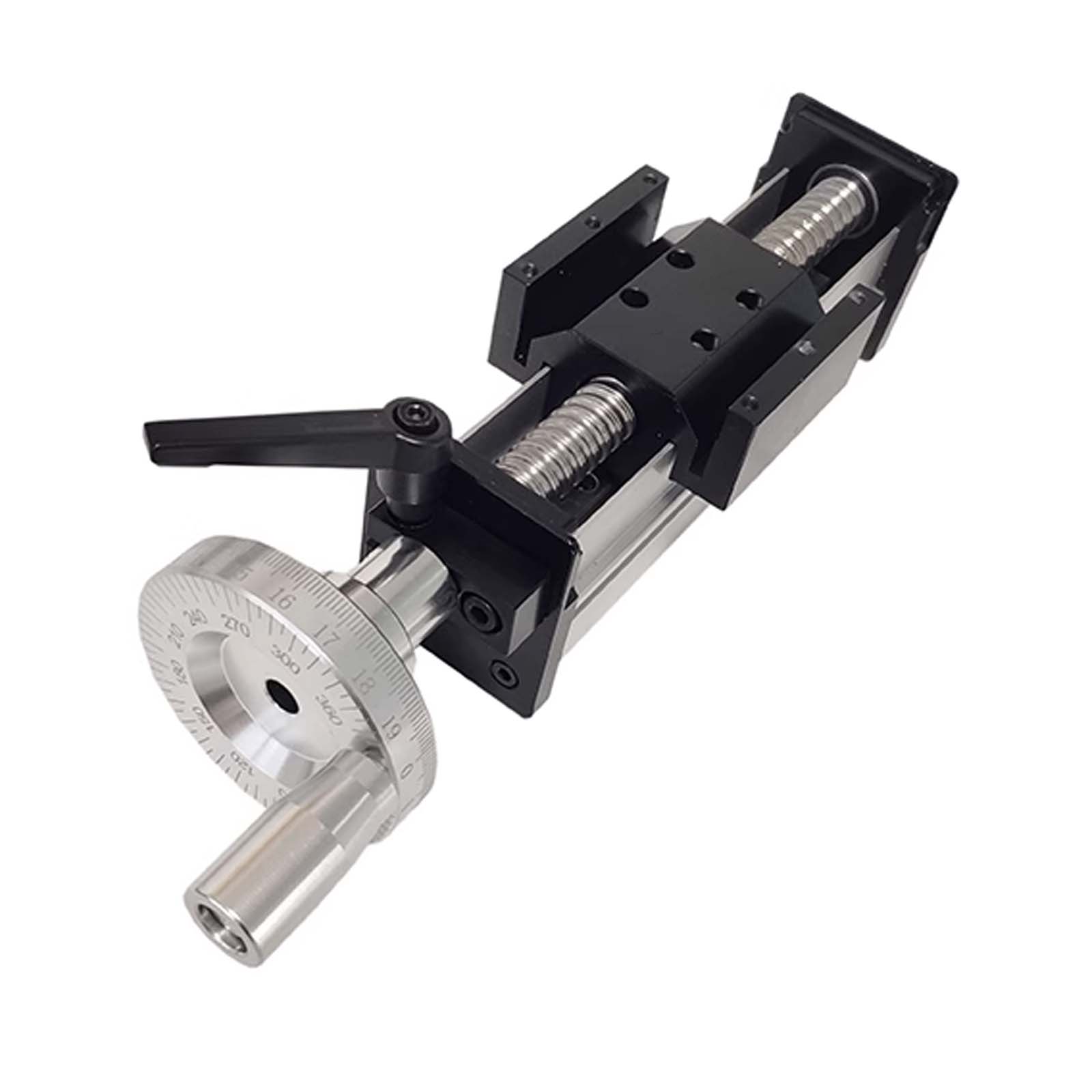 Manual Ball Screw Sliding Table with Precision Scale Linear Slide Actuator Dual Optical Axis Hand Crank for CNC Tool 3D Printing 50mm
