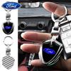 Car Sticker 2026 2025 Hot 1pc Car Metal Aluminum Badge Key Ring Key Chain Car Goods For Ford Focus Mondeo Kuga Fiesta MK7 Escort