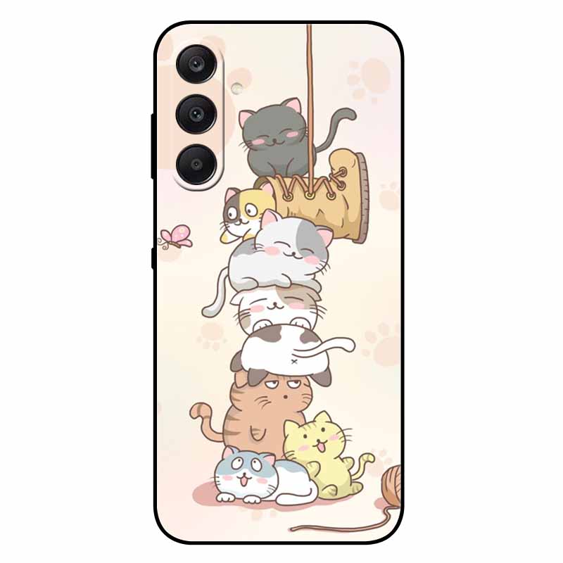 For SAMSUNG A17 5G Case TPU Soft Silicone Cover Space Wolf Shockproof Cover For Samsung GalaxyA17 5G Coque Cartoon Bumper A17 5G