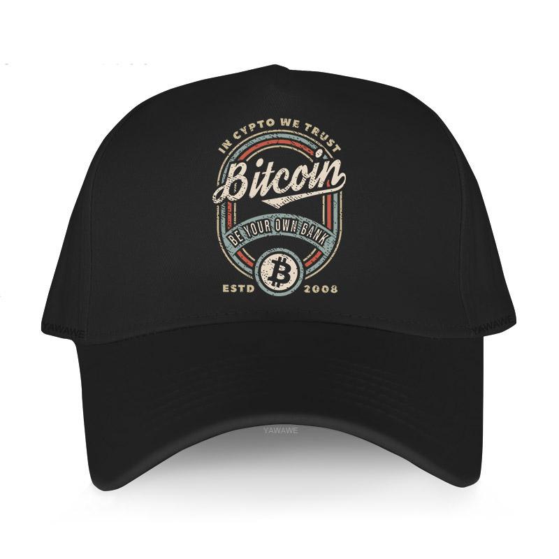 

Последние хлопковые летние бейсболки для мужчин Snapback Bitcoin In Crypto We Trust Hip Hop Hat Harajuku Hat Women Adult yawawe Cap