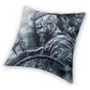 Ragnar Lothbrok Viking Throw Pillow Decor Home Viking King Luxury Cushion Cover Velvet Pillowcase