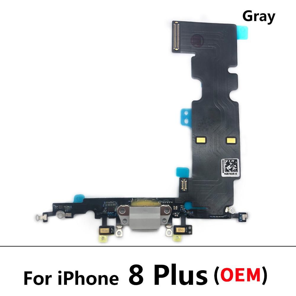For Iphone 8 / 8 Plus USB Port Connector Board Dock Charging Flex Cable With Mic Microphone