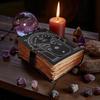 Doors of Durin from Tolkien Lord of the Rings - Handmade Leather Journal Book of Shadow Fantasy Journal Wedding Guest Book Gift for Him/her.